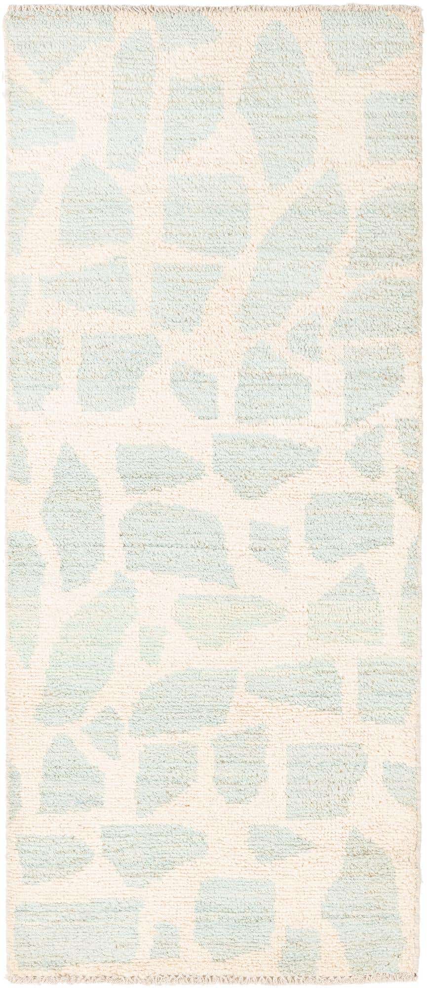 2' 6 x 6' Hand Knotted Moroccan Wool Runner Rug