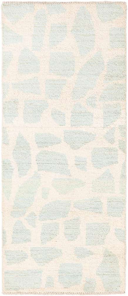 2' 6 x 6' Hand Knotted Moroccan Wool Runner Rug