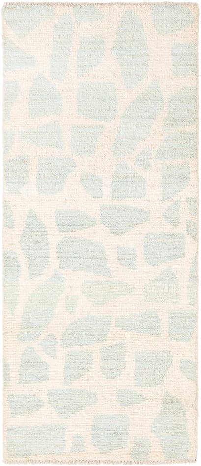 Detail image of 2' 6 x 6' Hand Knotted Moroccan Wool Runner Rug