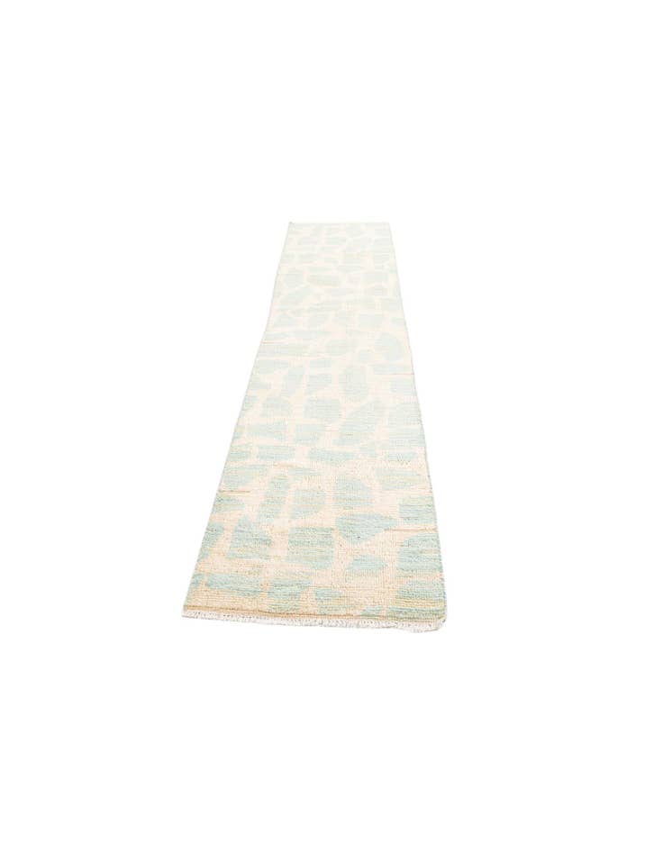 Detail image of 2' 5 x 9' 10 Hand Knotted Moroccan Wool Runner Rug