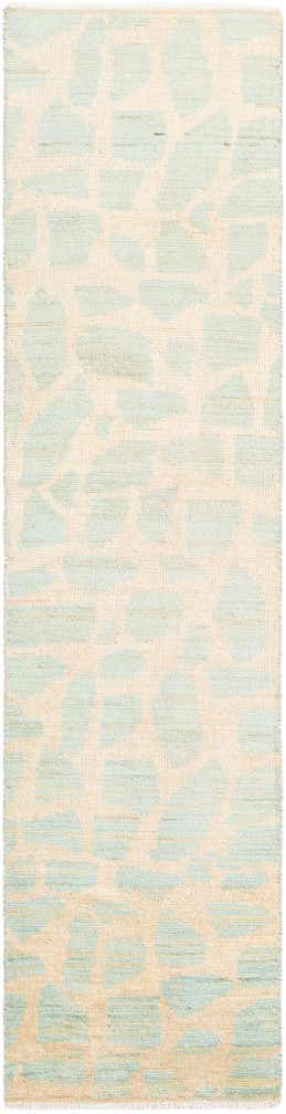 2' 5 x 9' 10 Hand Knotted Moroccan Wool Runner Rug