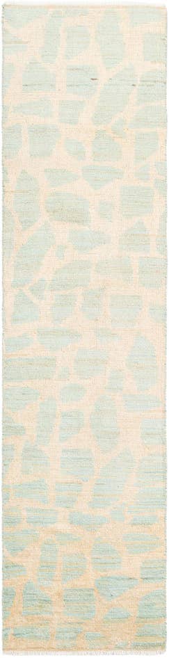 Detail image of 2' 5 x 9' 10 Hand Knotted Moroccan Wool Runner Rug