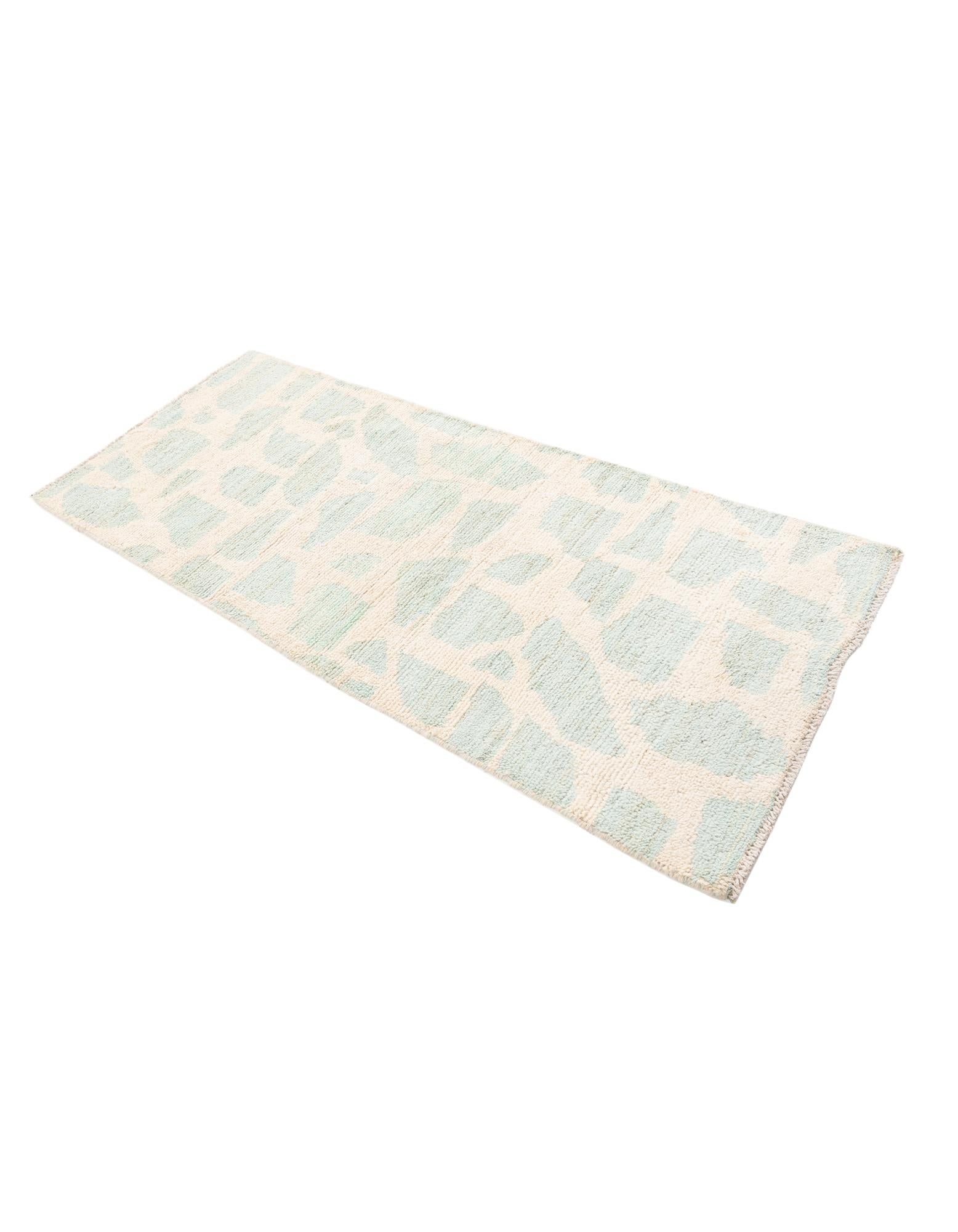 2' 6 x 6' Hand Knotted Moroccan Wool Runner Rug