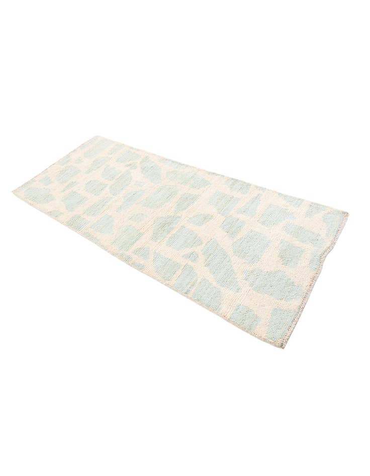 Detail image of 2' 6 x 6'  Hand Knotted Moroccan Wool Runner Rug