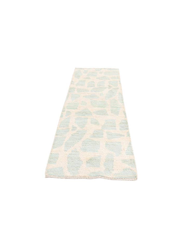 Detail image of 2' 6 x 6' Hand Knotted Moroccan Wool Runner Rug