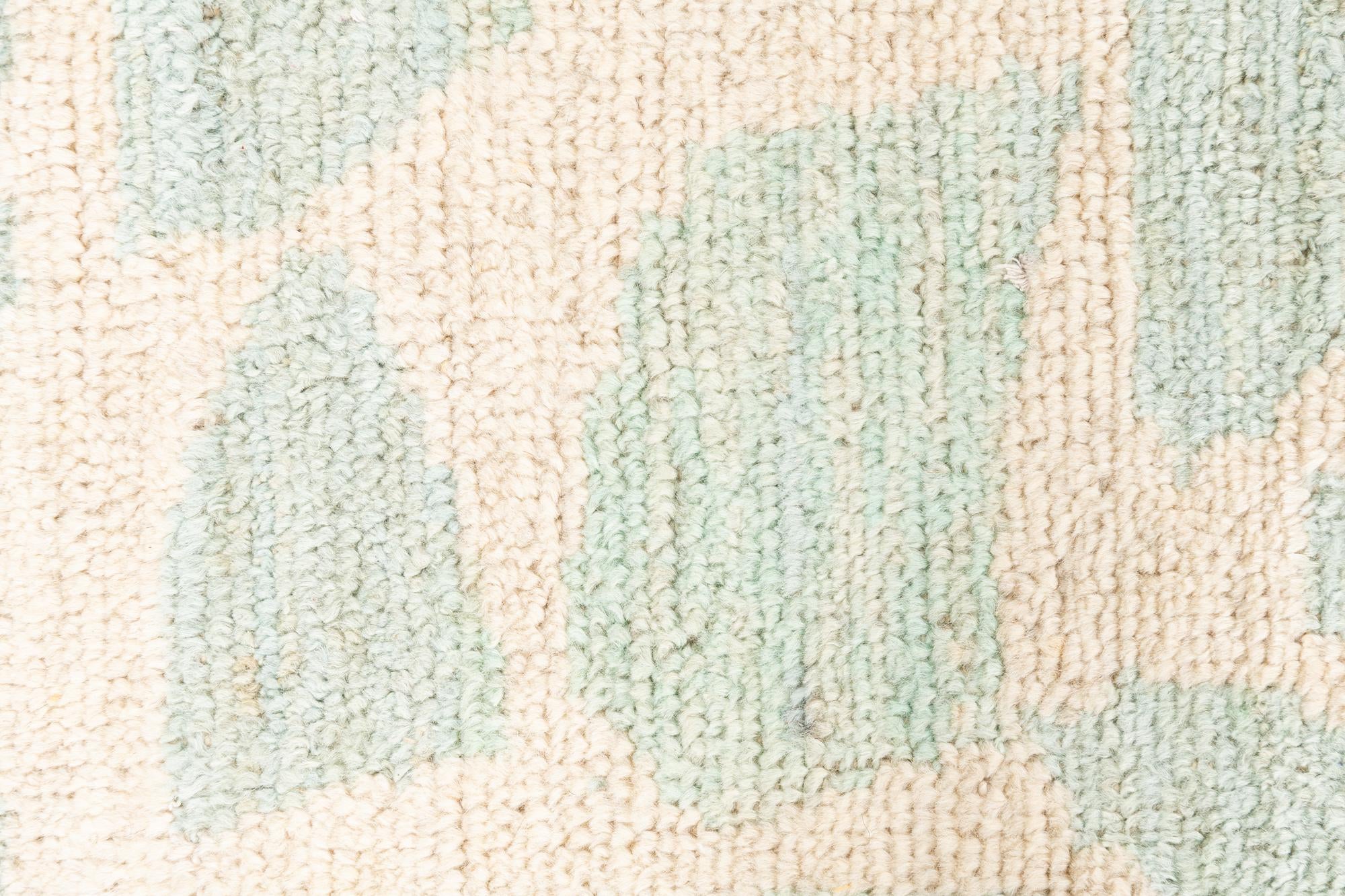 2' 6 x 6' Hand Knotted Moroccan Wool Runner Rug