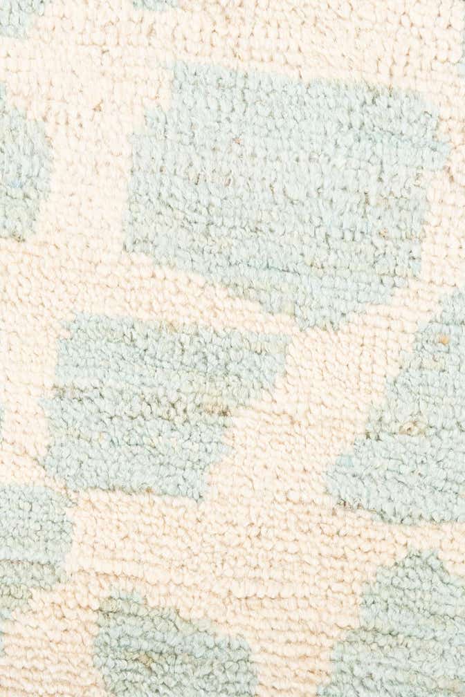 2' 6 x 6' Hand Knotted Moroccan Wool Runner Rug