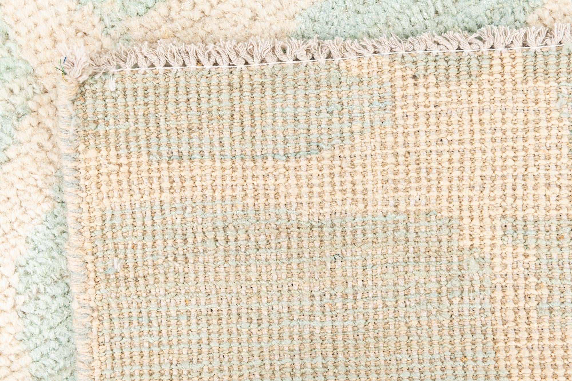 2' 6 x 6' Hand Knotted Moroccan Wool Runner Rug