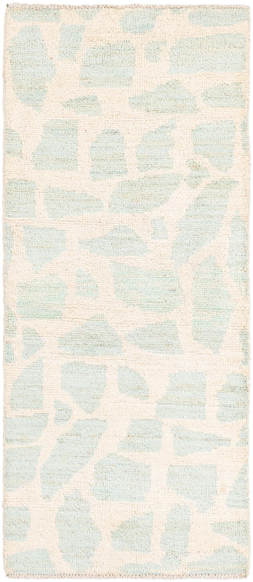 2' 6 x 6' Hand Knotted Moroccan Wool Runner Rug