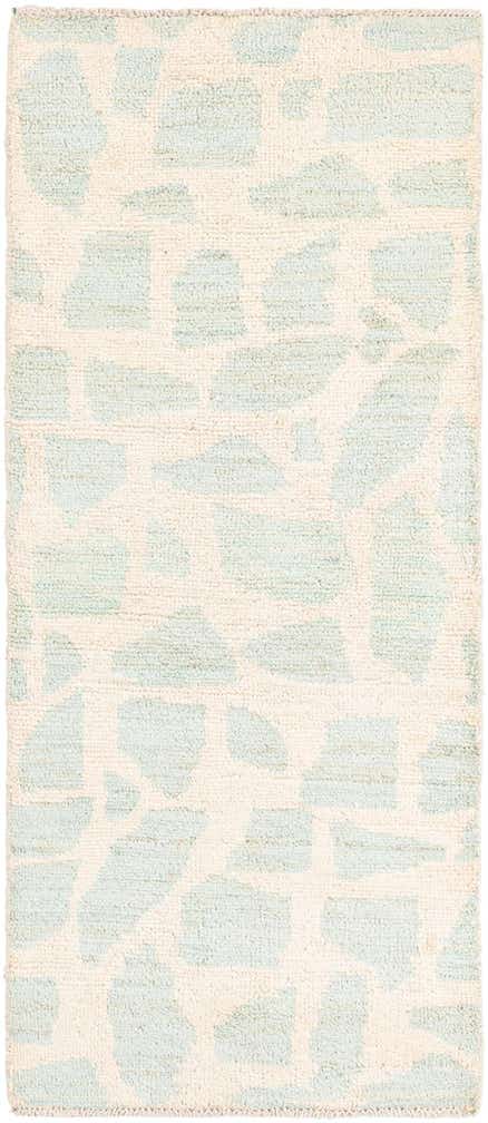 2' 6 x 6' Hand Knotted Moroccan Wool Runner Rug