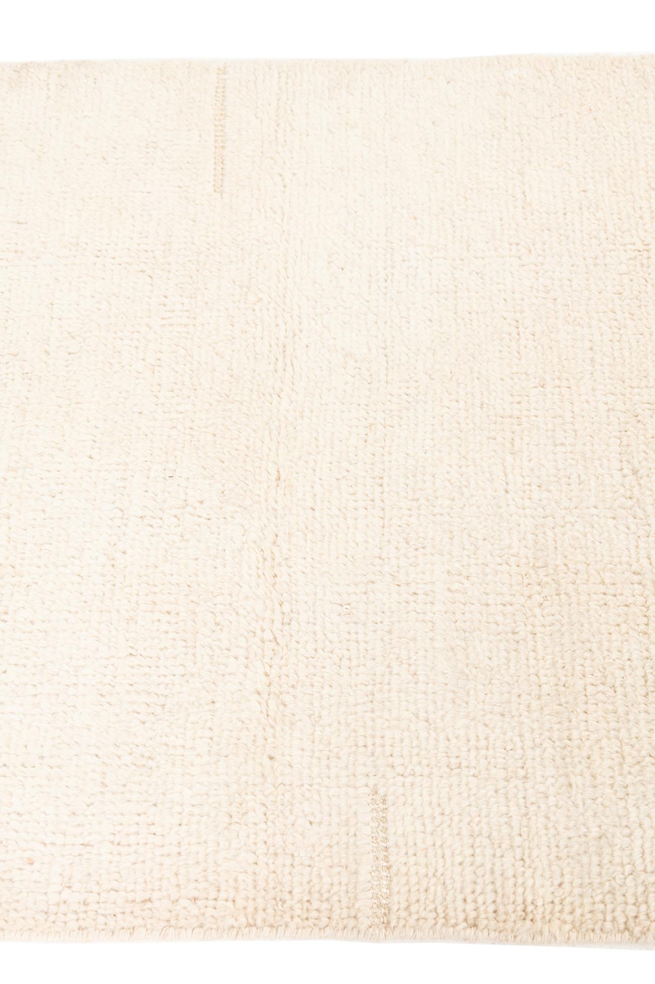 2' 7 x 6' 1 Hand Knotted Moroccan Wool Runner Rug
