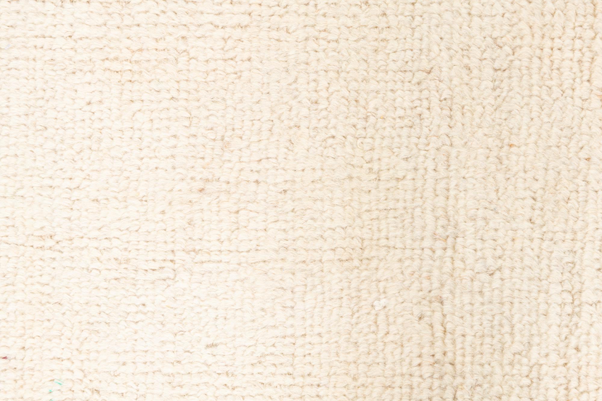 2' 7 x 6' 1 Hand Knotted Moroccan Wool Runner Rug