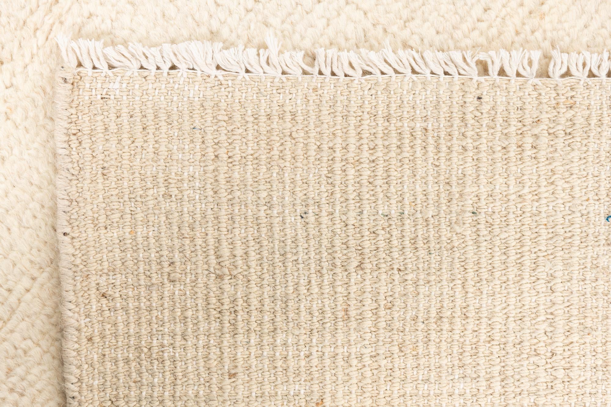 2' 7 x 6' 1 Hand Knotted Moroccan Wool Runner Rug