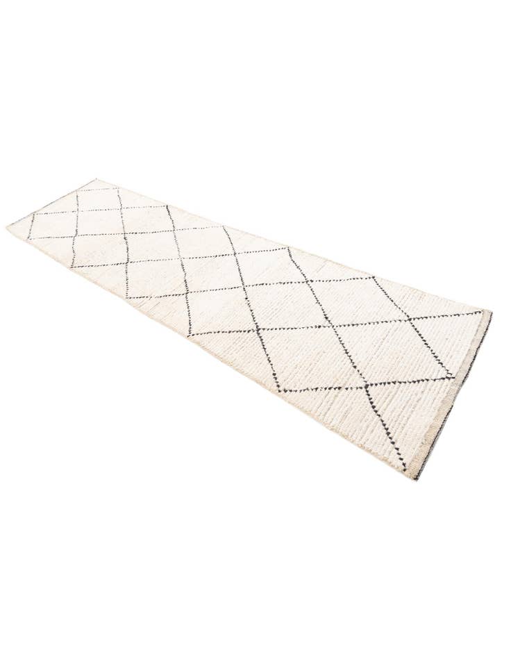 Detail image of 2' 4 x 8' 5 Hand Knotted Moroccan Wool Runner Rug