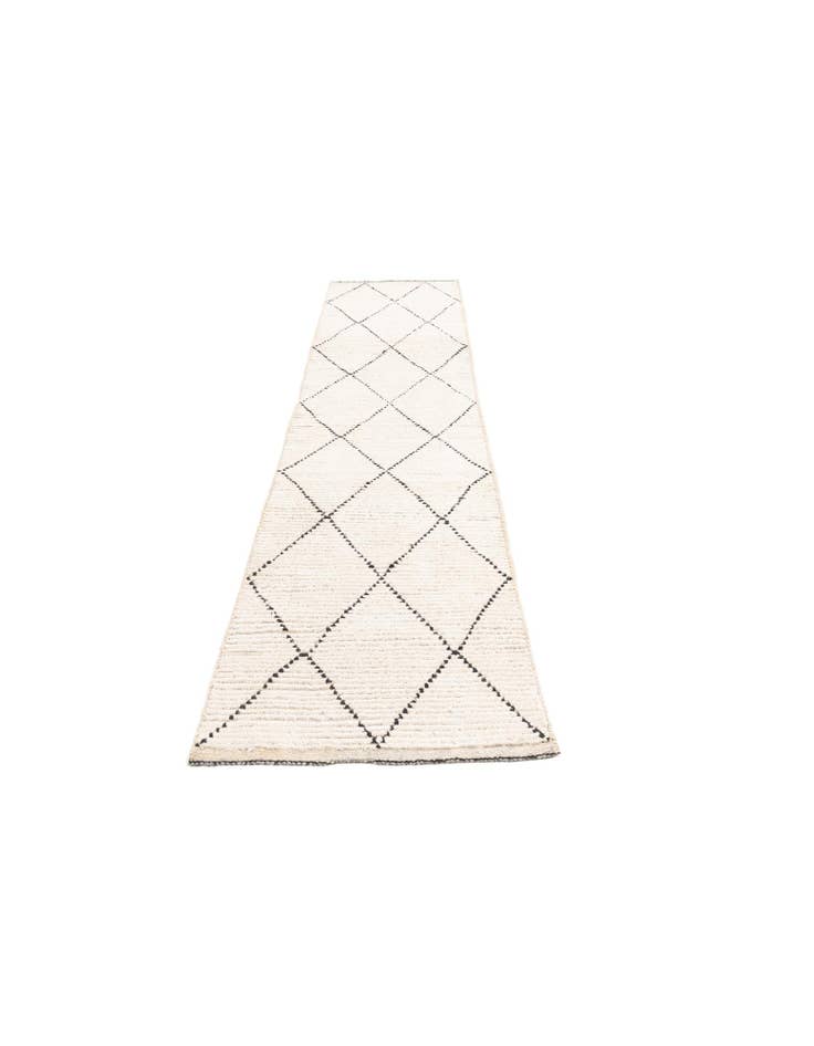Detail image of 2' 4 x 8' 5 Hand Knotted Moroccan Wool Runner Rug