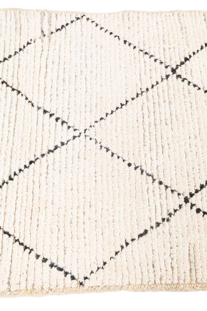 2' 4 x 8' 5 Hand Knotted Moroccan Wool Runner Rug