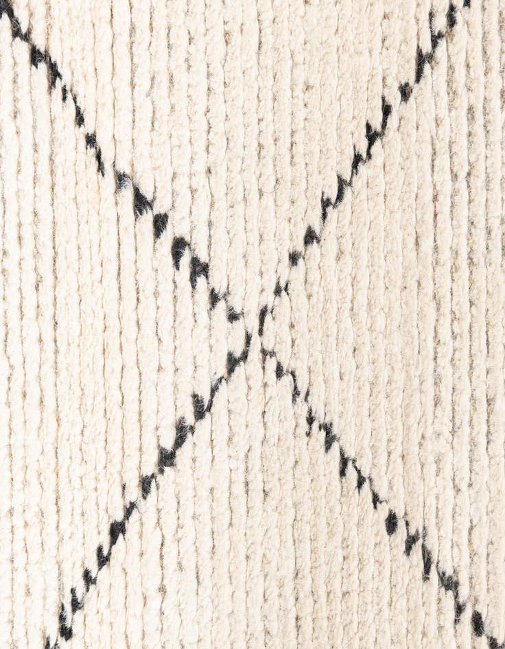 Detail image of 2' 4 x 8' 5  Hand Knotted Moroccan Wool Runner Rug