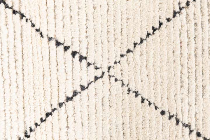 2' 4 x 8' 5 Hand Knotted Moroccan Wool Runner Rug