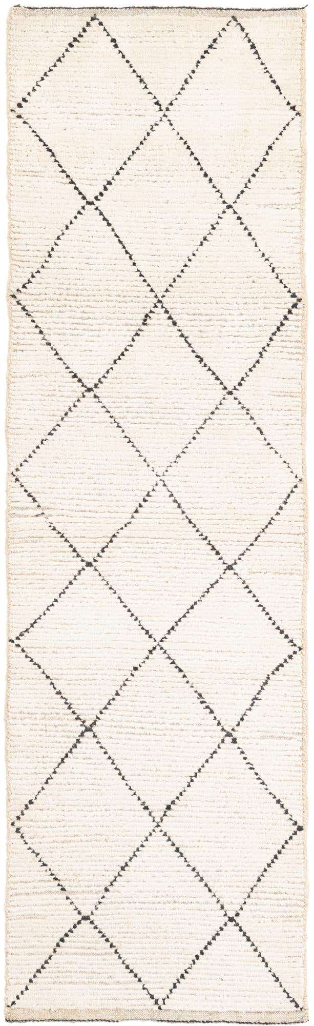 2' 4 x 8' 5 Hand Knotted Moroccan Wool Runner Rug