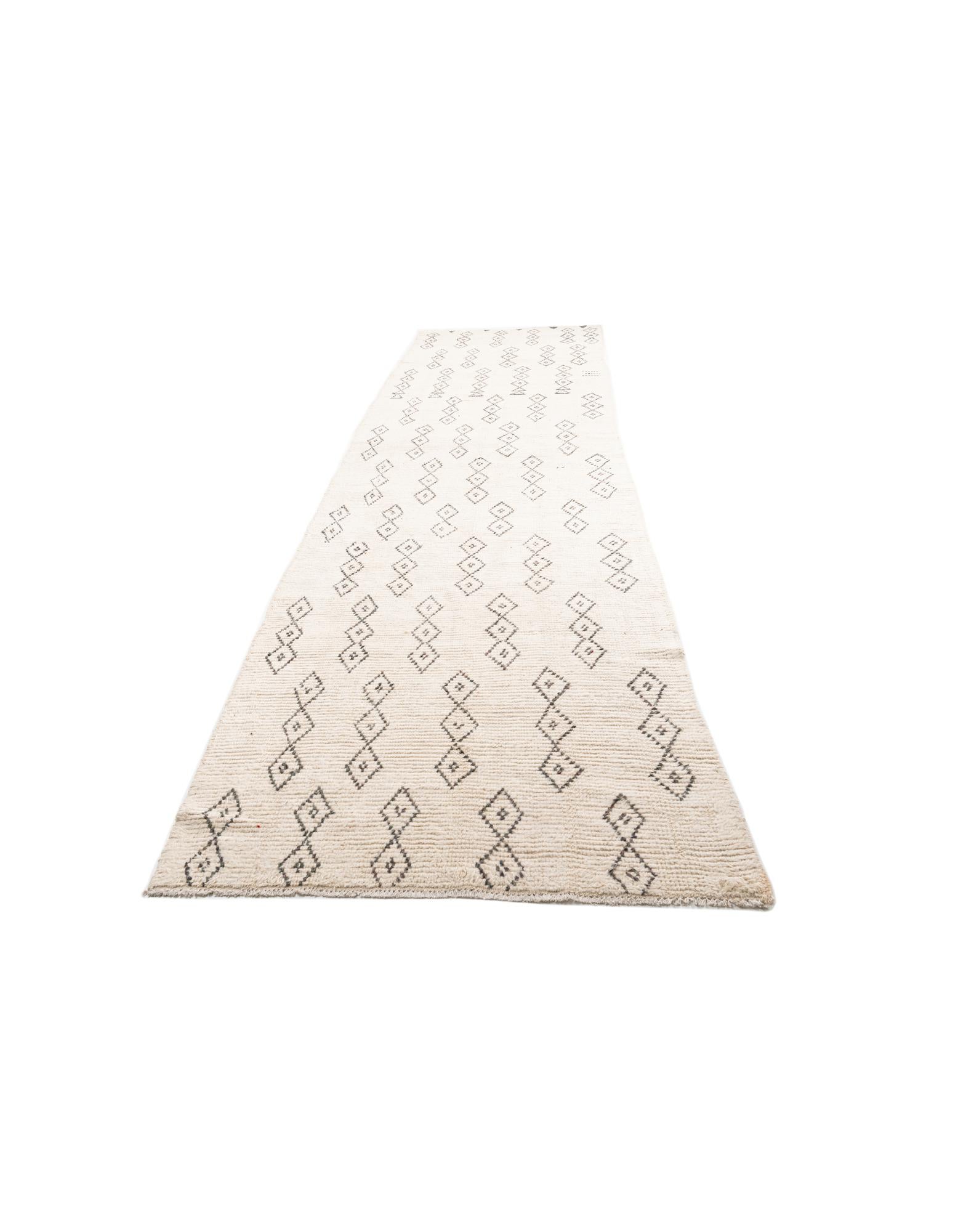 5' x 16' 8 Hand Knotted Moroccan Wool Runner Rug