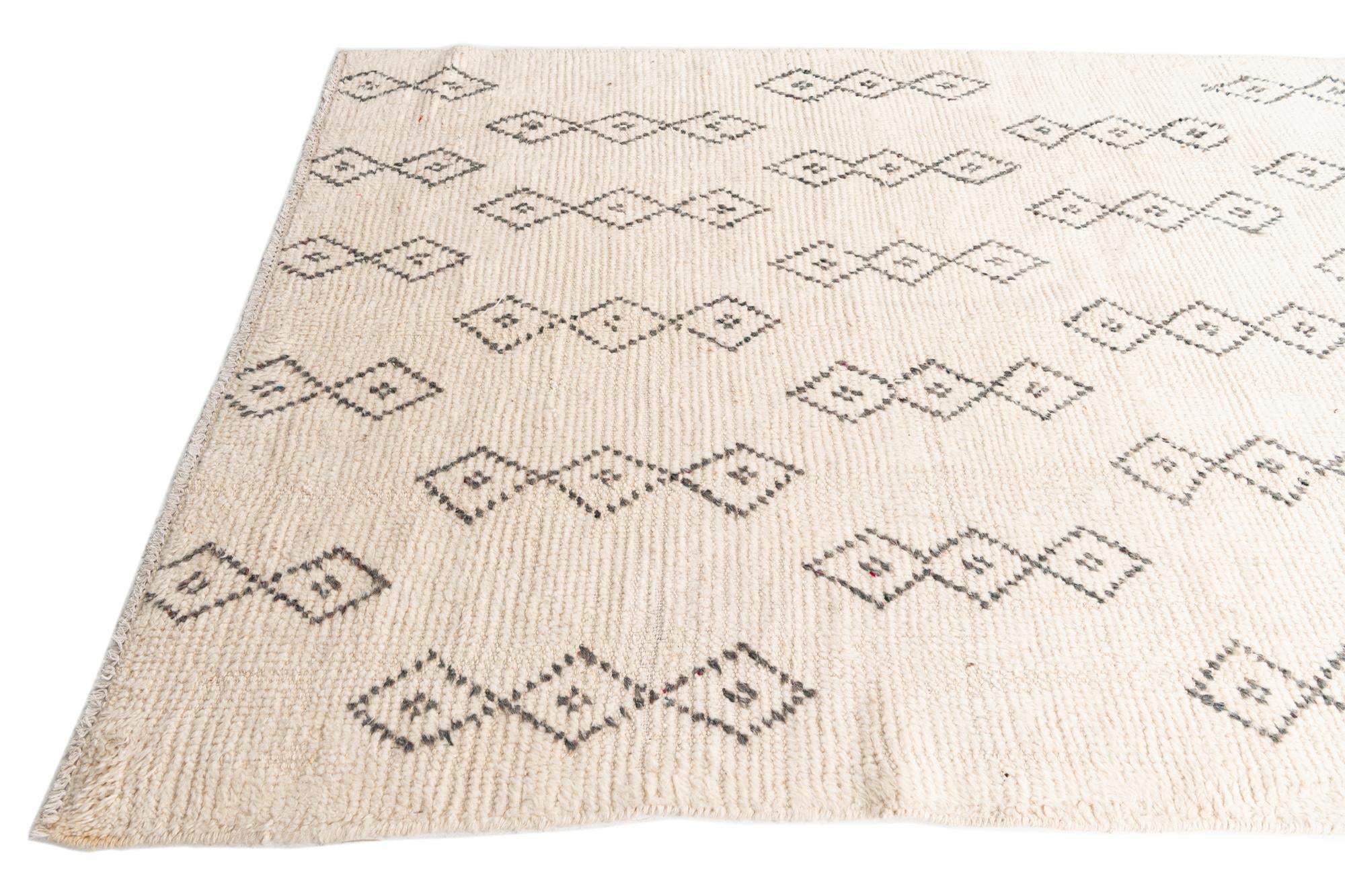 5' x 16' 8 Hand Knotted Moroccan Wool Runner Rug
