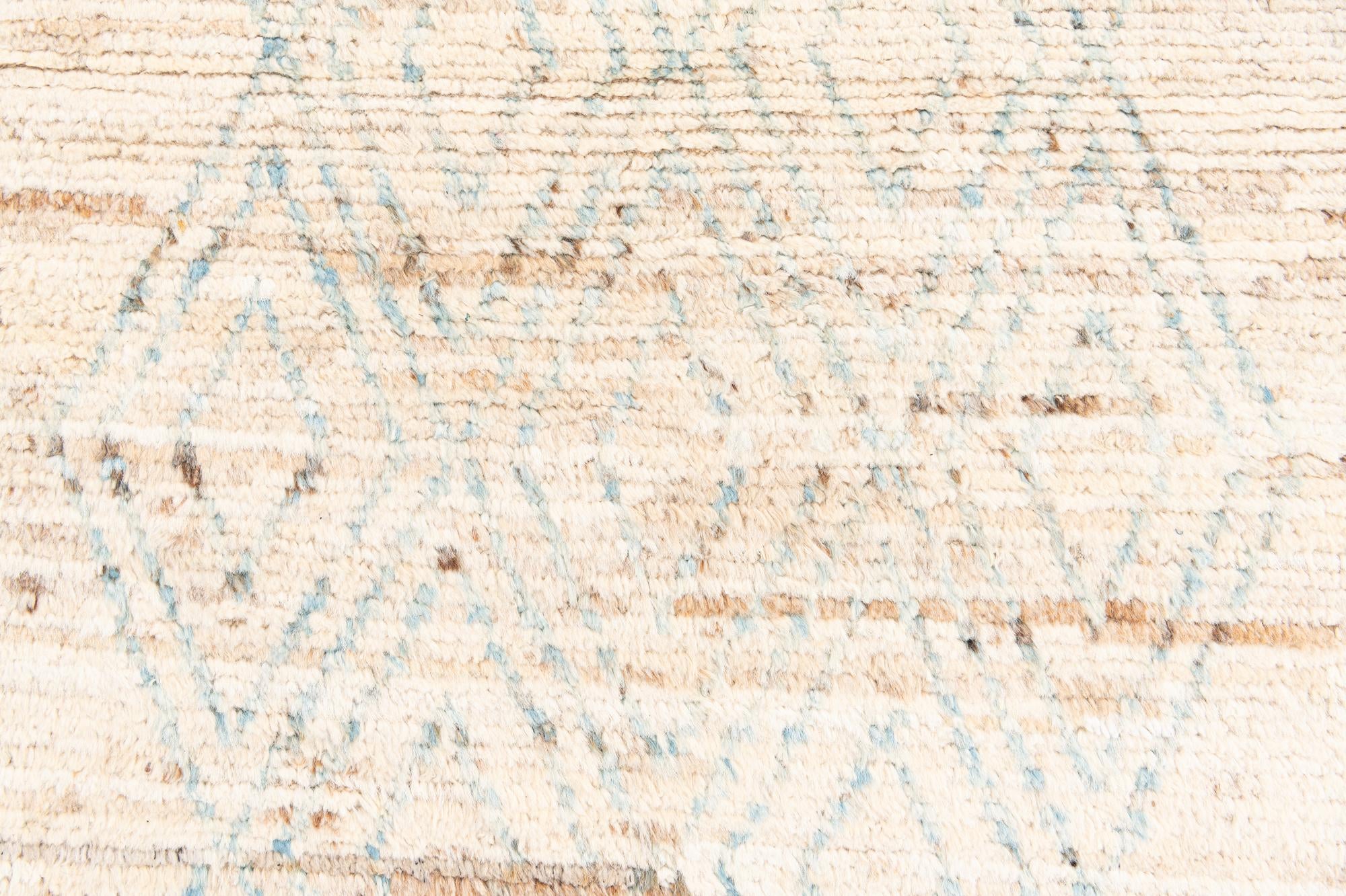 3' 1 x 16' Hand Knotted Moroccan Wool Runner Rug
