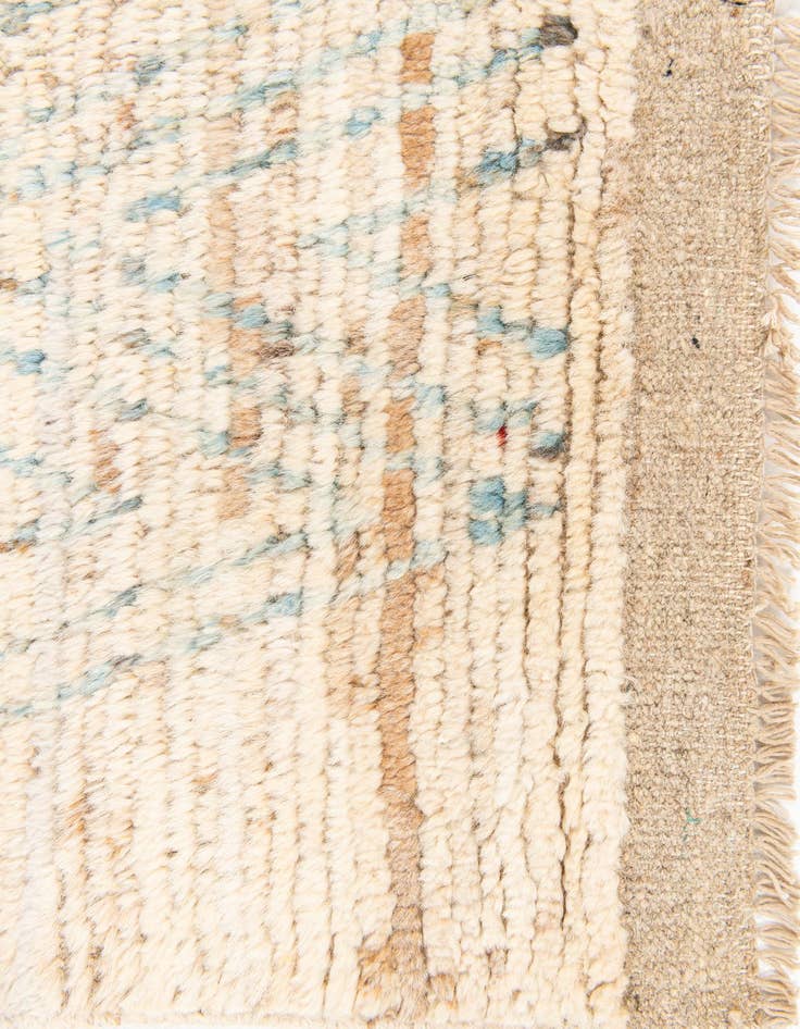 Detail image of 3' 1 x 16'  Hand Knotted Moroccan Wool Runner Rug