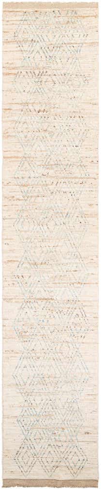 3' 1 x 16' Hand Knotted Moroccan Wool Runner Rug