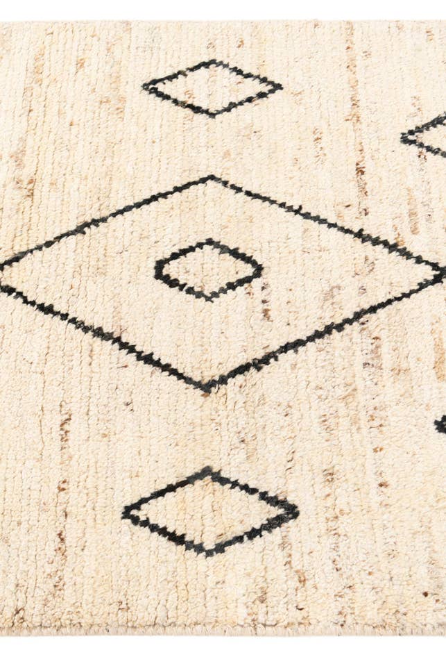 Detail image of 3' 2 x 16' 4 Hand Knotted Moroccan Wool Runner Rug