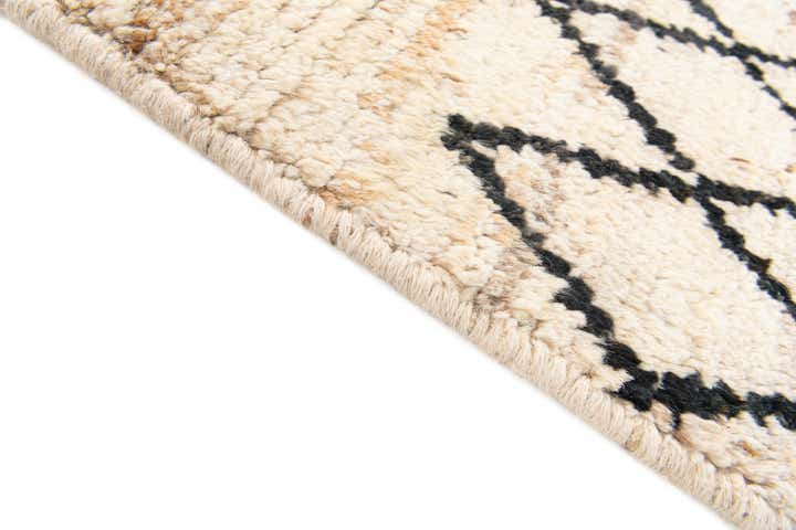 3' 2 x 16' 4 Hand Knotted Moroccan Wool Runner Rug