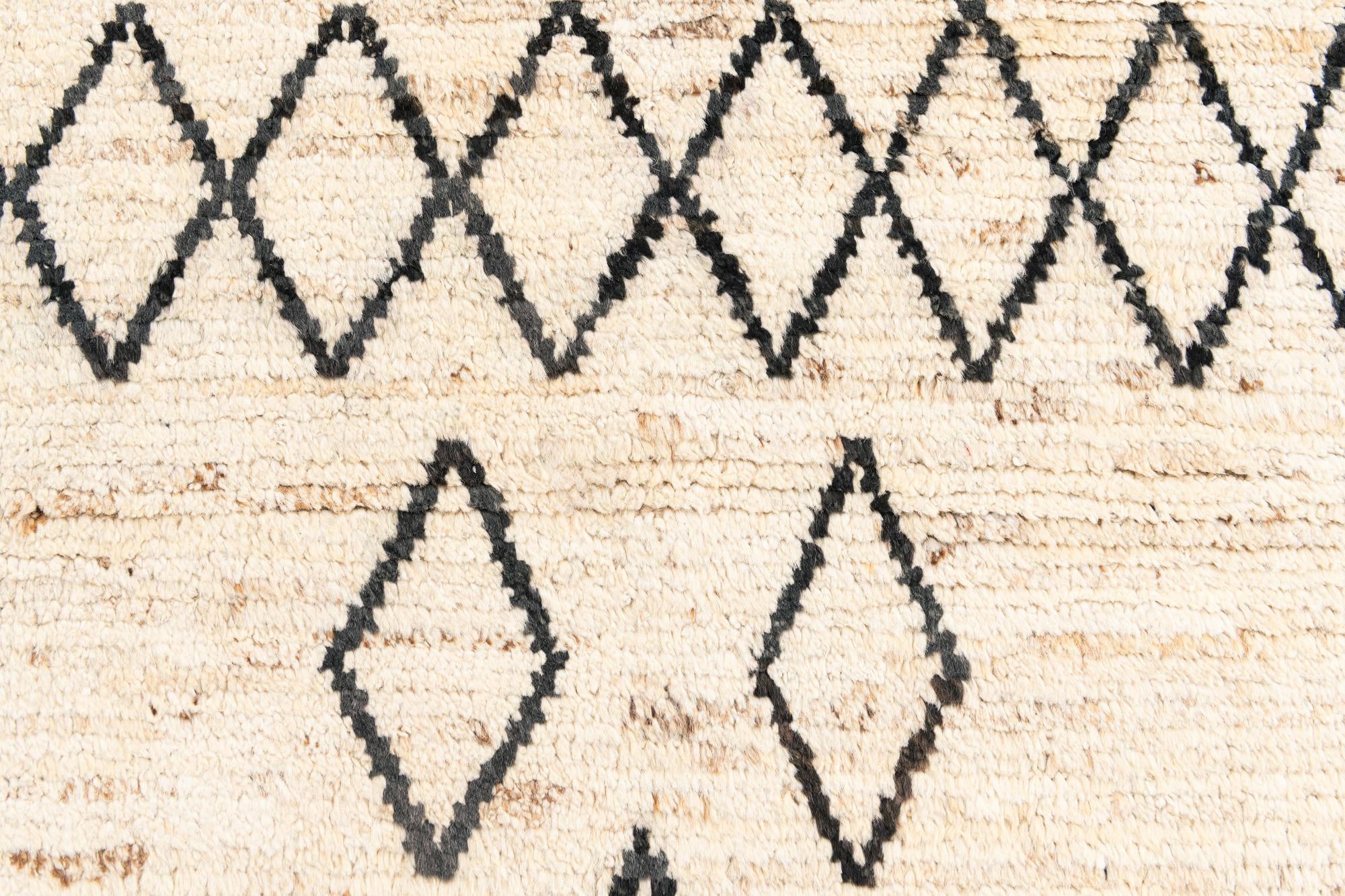 3' 2 x 16' 4 Hand Knotted Moroccan Wool Runner Rug