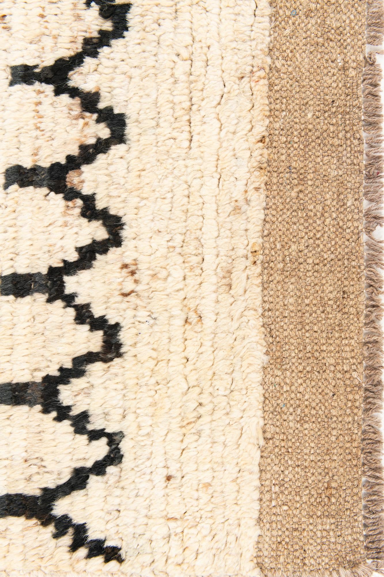 3' 2 x 16' 4 Hand Knotted Moroccan Wool Runner Rug