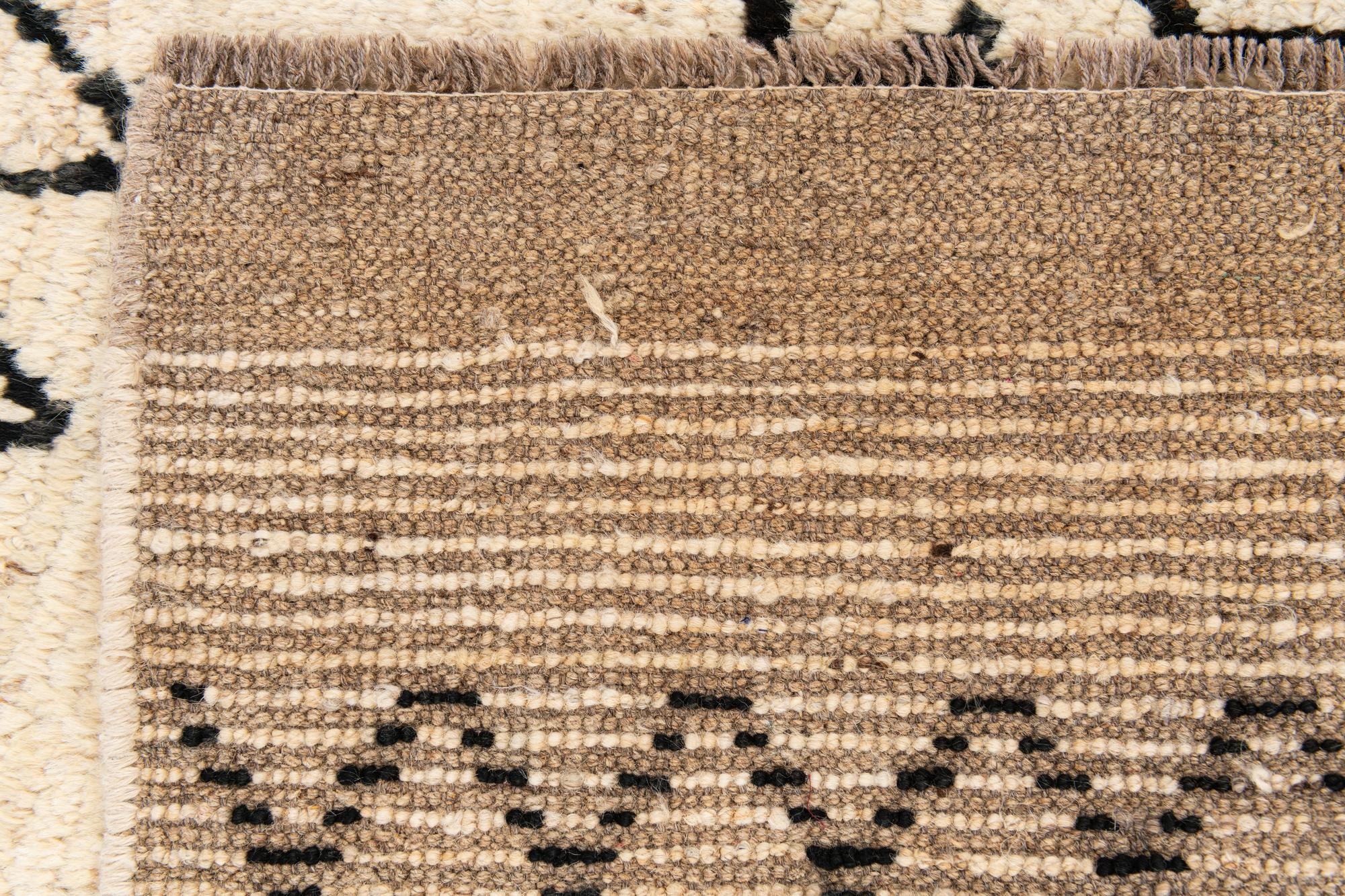 3' 2 x 16' 4 Hand Knotted Moroccan Wool Runner Rug