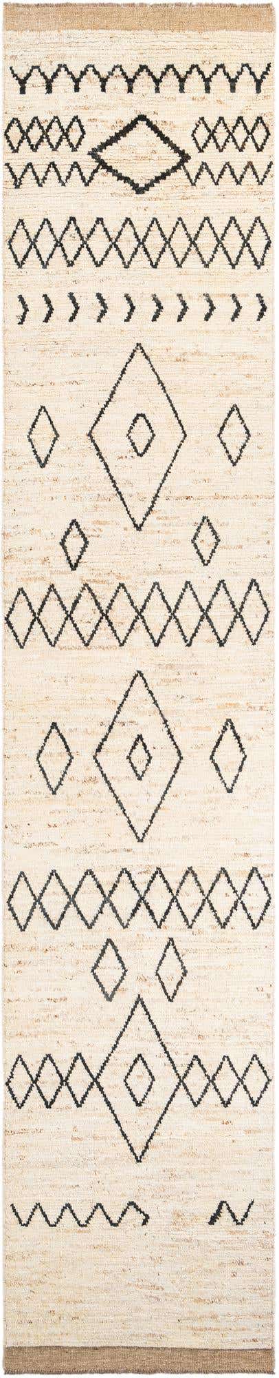 3' 2 x 16' 4 Hand Knotted Moroccan Wool Runner Rug