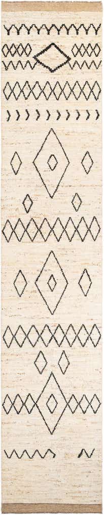 3' 2 x 16' 4 Hand Knotted Moroccan Wool Runner Rug