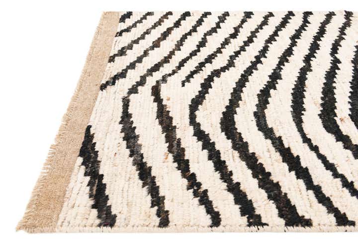 3' 10 x 14' 10 Hand Knotted Moroccan Wool Runner Rug