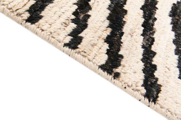 3' 10 x 14' 10 Hand Knotted Moroccan Wool Runner Rug