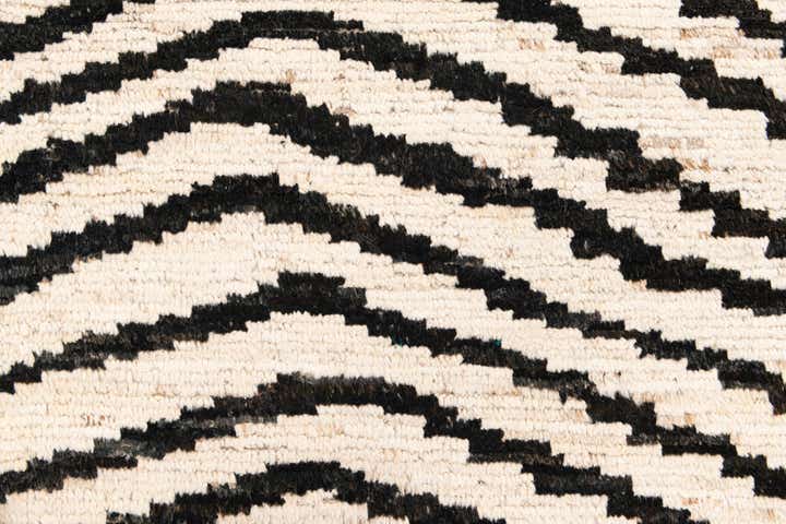 3' 10 x 14' 10 Hand Knotted Moroccan Wool Runner Rug