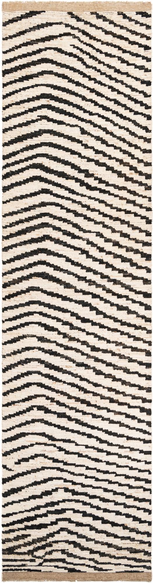 3' 10 x 14' 10 Hand Knotted Moroccan Wool Runner Rug