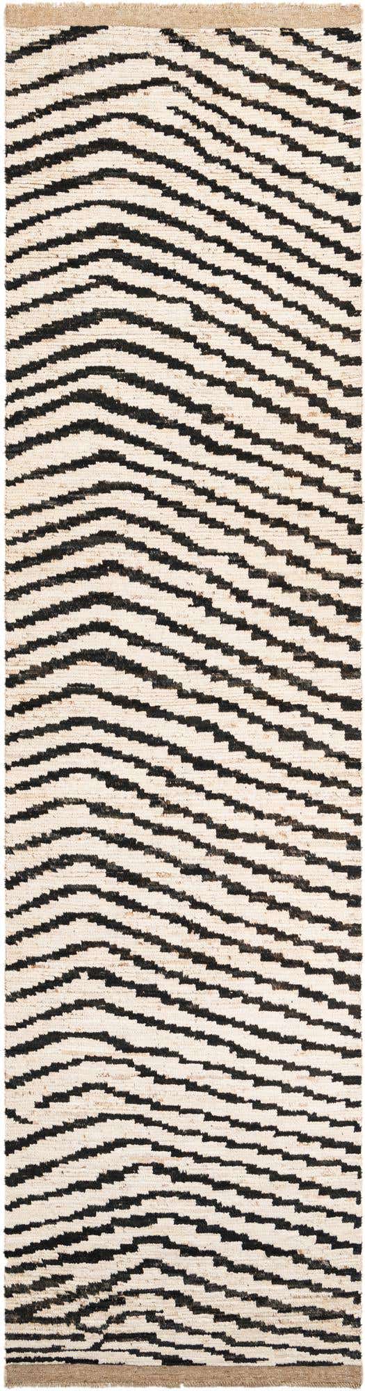 3' 10 x 14' 10 Hand Knotted Moroccan Wool Runner Rug