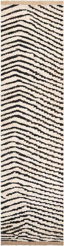 3' 10 x 14' 10 Hand Knotted Moroccan Wool Runner Rug