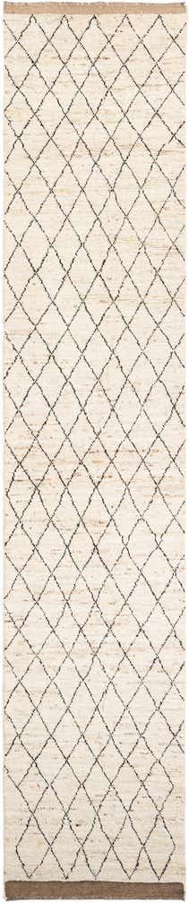 3' 2 x 15' 10 Hand Knotted Moroccan Wool Runner Rug