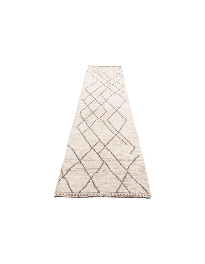 2' 8 x 12' Hand Knotted Moroccan Wool Runner Rug