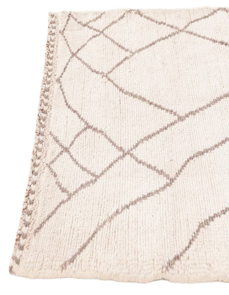 Detail image of 2' 8 x 12' Hand Knotted Moroccan Wool Runner Rug