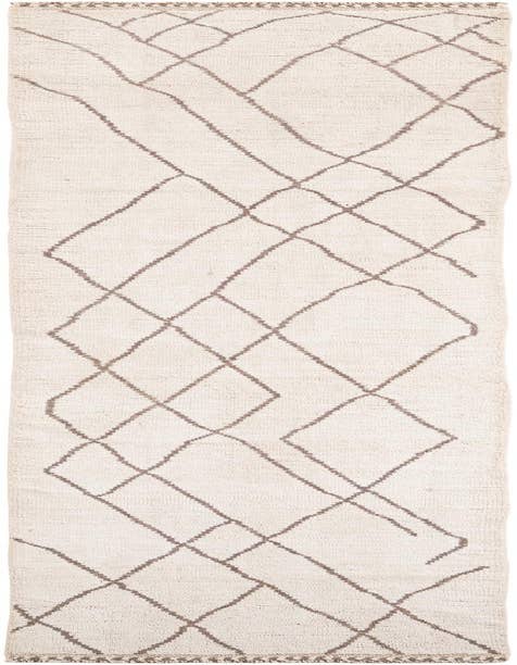 Detail image of 2' 8 x 12' Hand Knotted Moroccan Wool Runner Rug