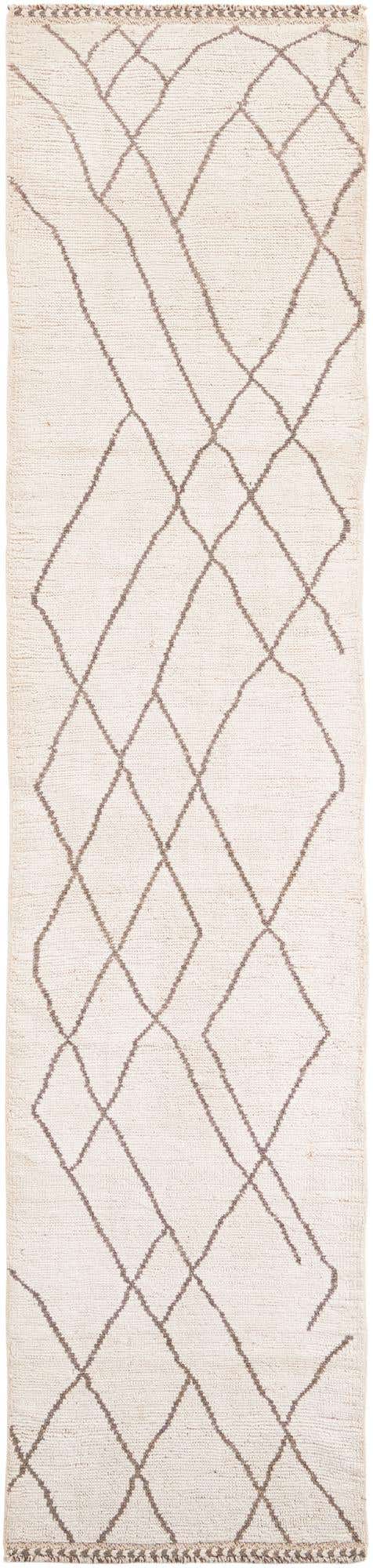 2' 8 x 12' Hand Knotted Moroccan Wool Runner Rug