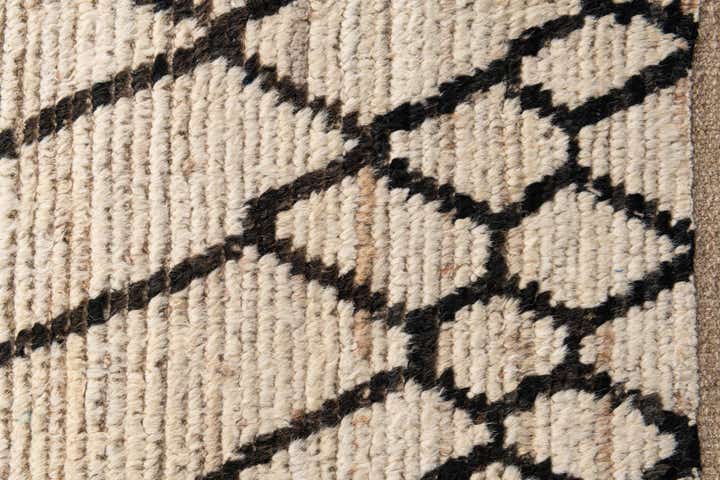 2' x 15' 3 Hand Knotted Moroccan Wool Runner Rug
