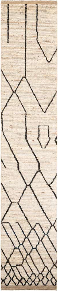 2' x 15' 3 Hand Knotted Moroccan Wool Runner Rug