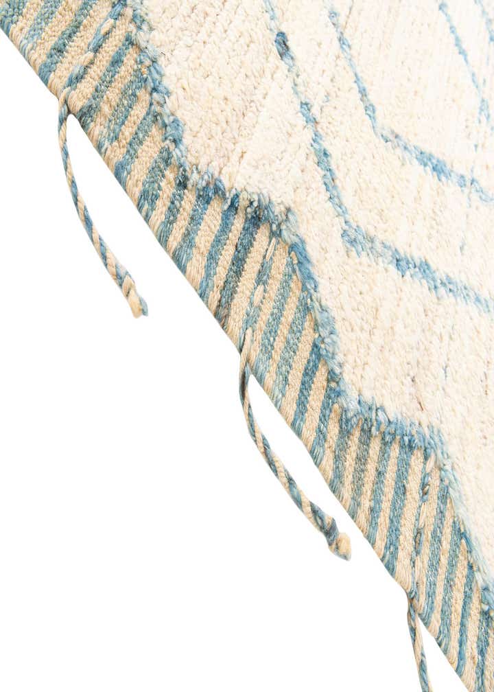 3' 7 x 13' Hand Knotted Moroccan Wool Runner Rug