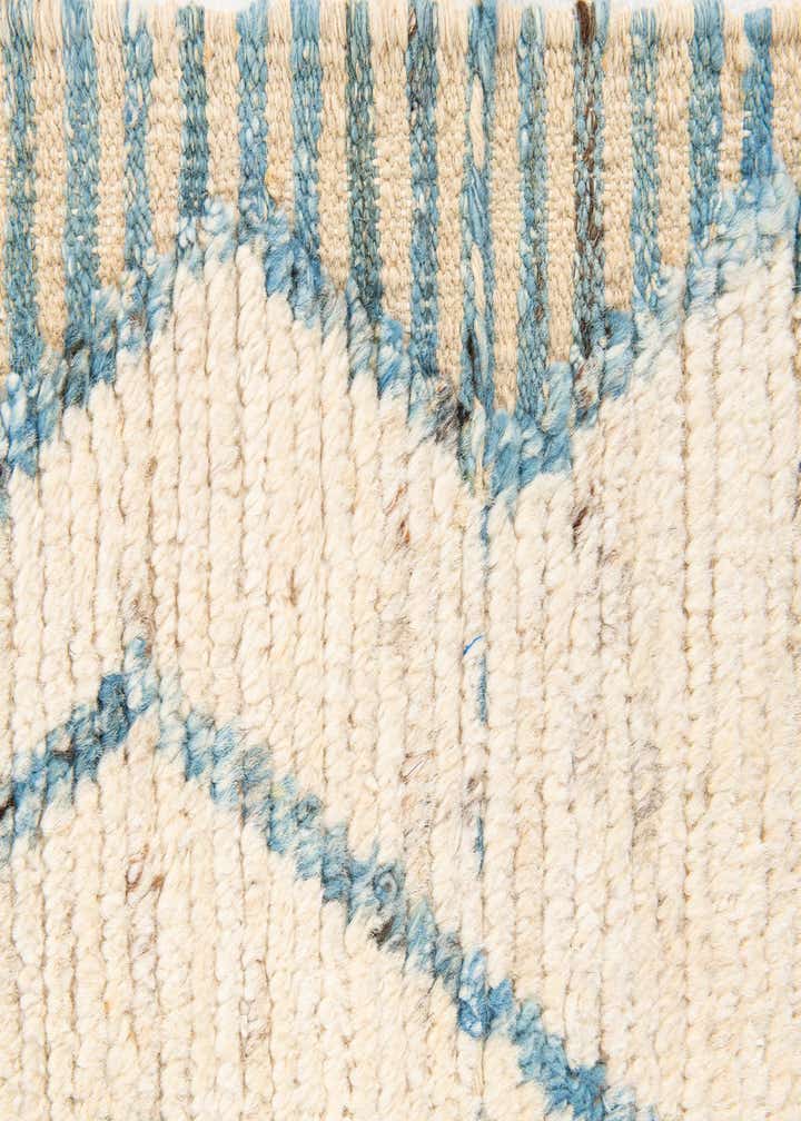 3' 7 x 13' Hand Knotted Moroccan Wool Runner Rug
